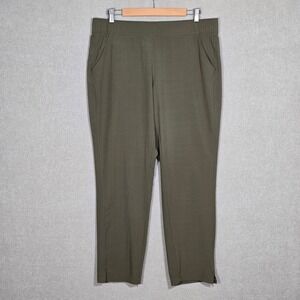 Eddie Bauer Women's Trail Tight Ankle Pants Olive Green Large